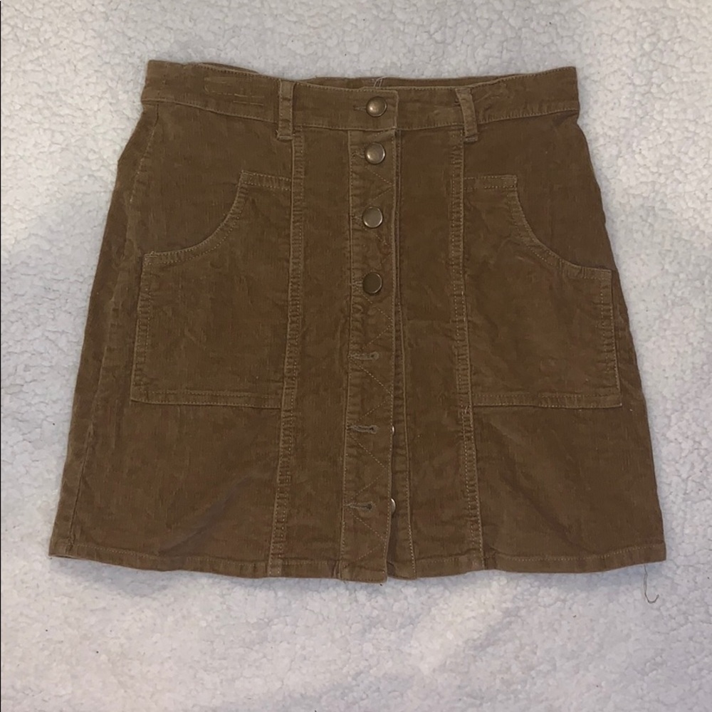 tannish brownish altered state Jean skirt